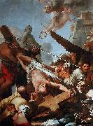 Sebastien Bourdon Le crucifiement de Saint Pierre oil painting on canvas
